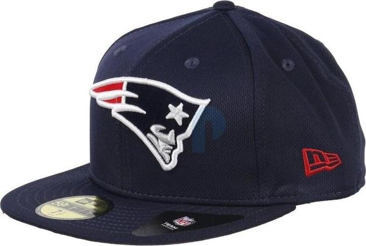 Actual product image New Era NFL - New England Patriots - Fitted Trainer 59Fifty Cap Blue 7 1/4 (56)