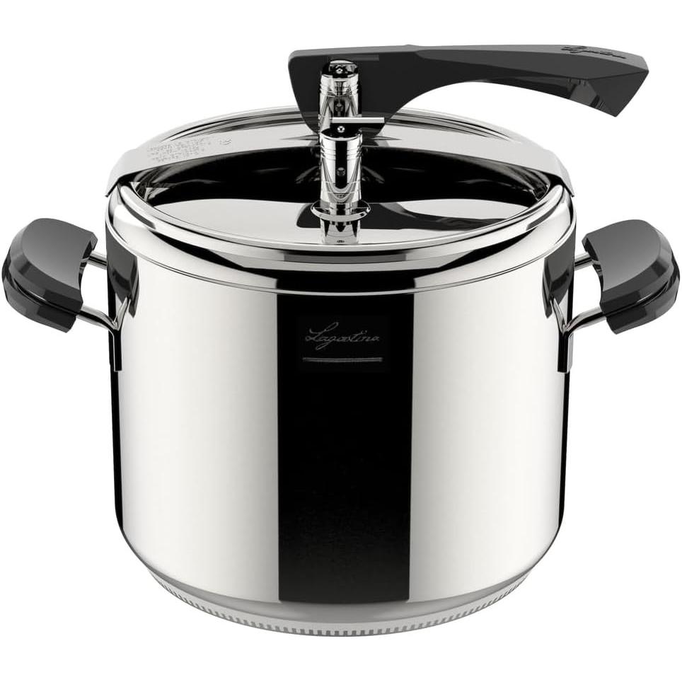 Lagostina Argento/Nero Pentola A Pressione, Padella + Pentola,
