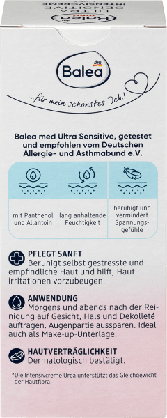 Produktbild dm Balea MED Intensivcreme Urea Ultra Sensitive (50 ml, Tagescreme)