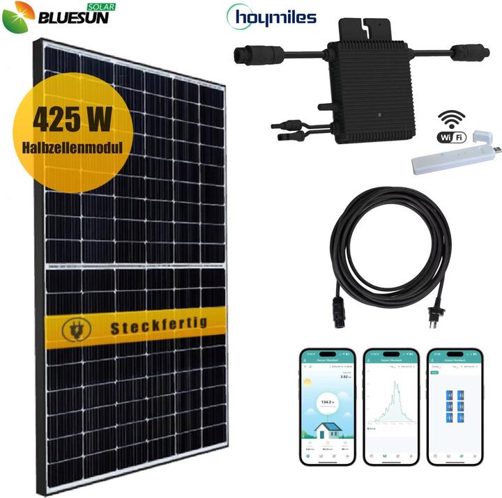 Actual product image Supersolar Balcony power station set 425Wp/400W Bluesun (425 W)