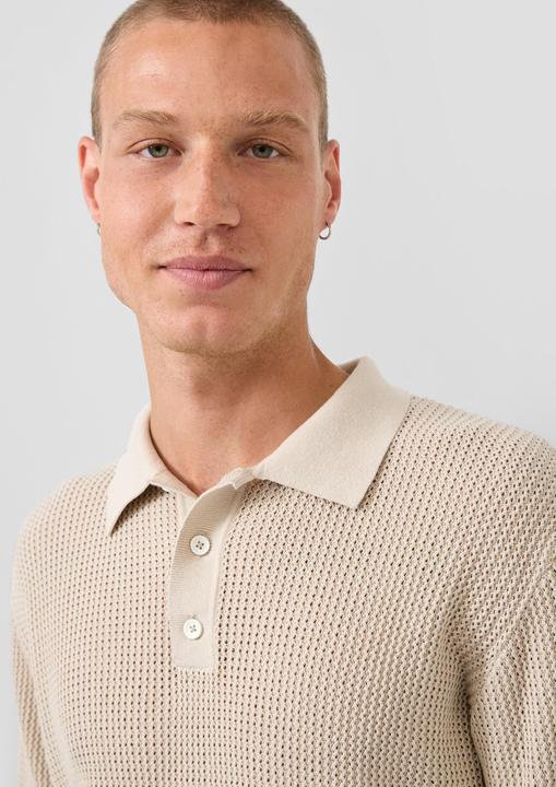 Produktbild s.Oliver Strickpullover Strickpolo (XXL)