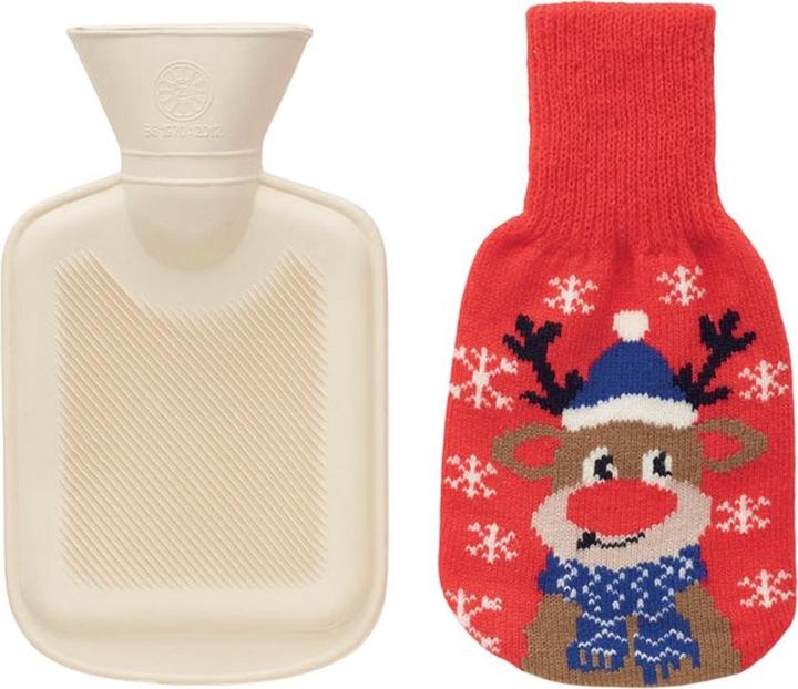 Produktbild MidOcean Wärmflasche und Deckel 250ml (0.25 l, Bettflasche mit Bezug)