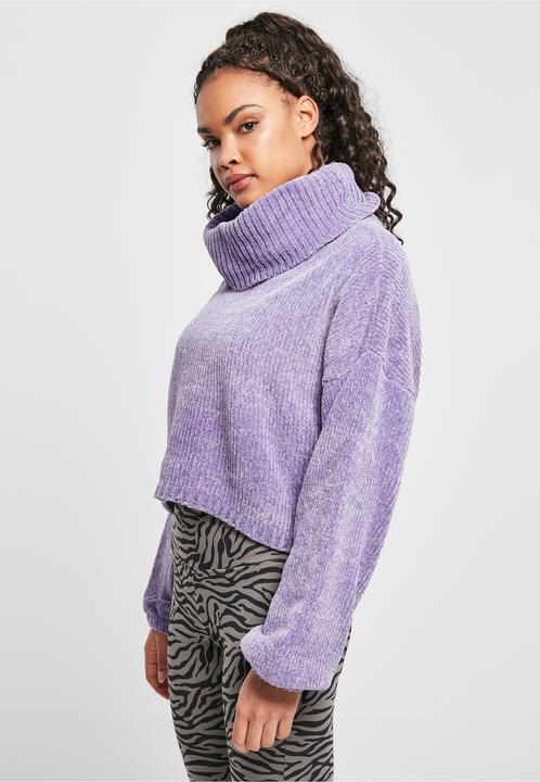 Produktbild Urban Classics Ladies Short Chenille Turtleneck Sweater - 13801 (S)