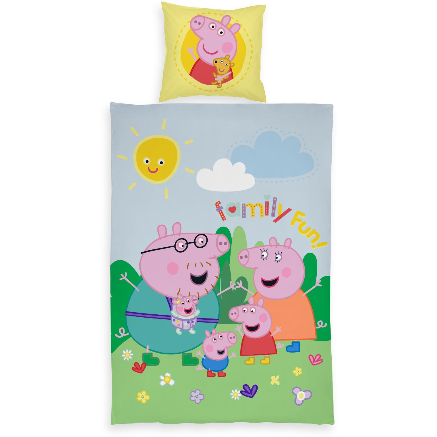 Peppa Pig, Biancheria da letto bambini, – Junior Bedding Set 100x140 (GGB80095)