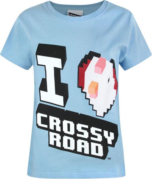 Immagine prodotto Crossy Road I Love - Maglietta a maniche corte - Bambina (140, 146)