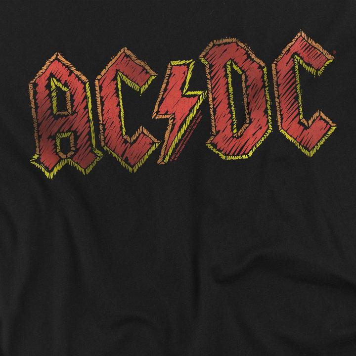 Immagine prodotto AC/DC Maglietta Logo Disegnato a Mano Uomo (M)