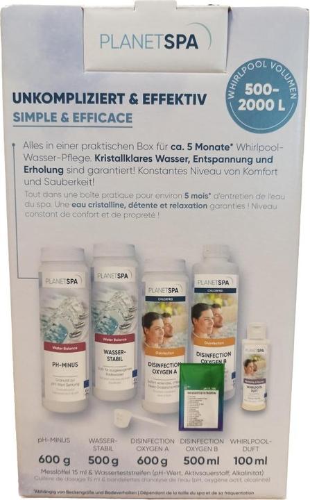 Produktbild Planet Spa Whirlpool-Pflegeset Chlorfrei+Duft (2300 g, 50 ml)