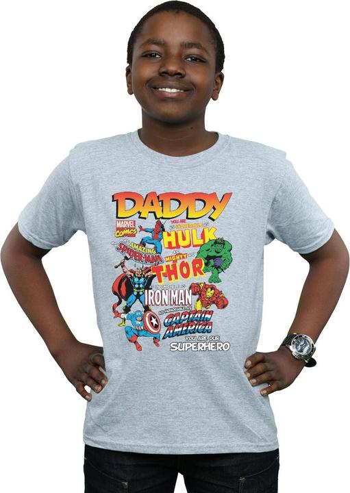 Immagine prodotto Our Dad Superhero Maglietta Ragazzi (152, 158)