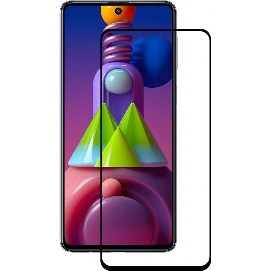 Screenguard Samsung Galaxy M51 Full Screen Panzerglas Schutzfolie 2.5D 9H (1 Stück, Samsung Galaxy M51), Smartphone Schu...