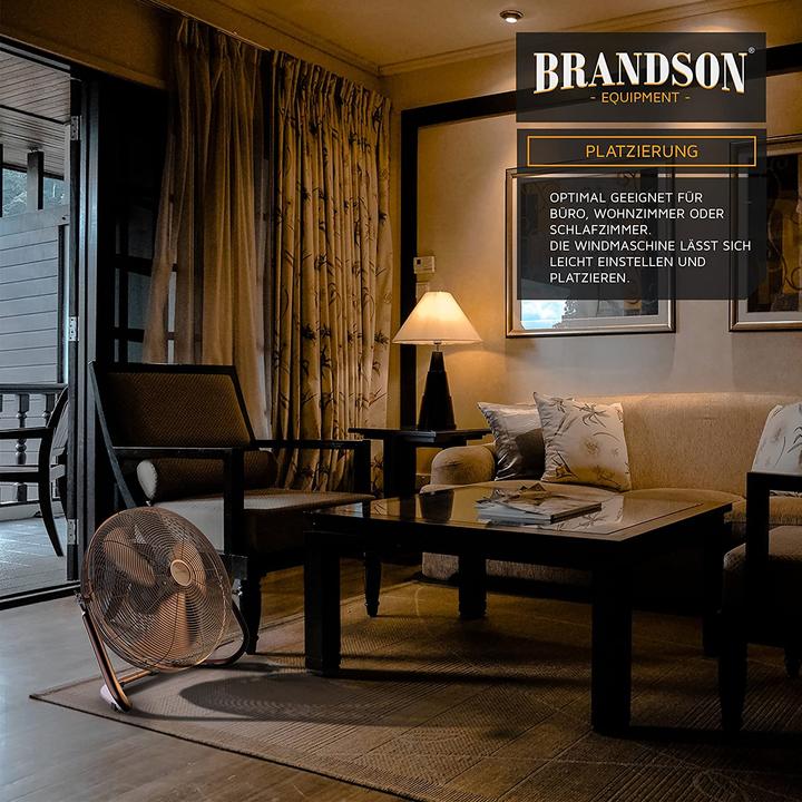 Produktbild Brandson Windmaschine Retro, 30 cm, Kupfer