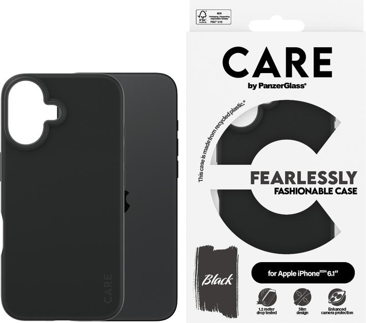 Image du produit PanzerGlass CARE Etui Fashionable Noir iPhone '24 6.1 (Apple iPhone 16)