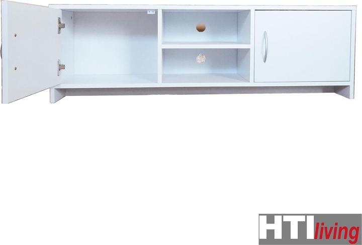 Image du produit HTI-Living Meuble TV Thekla Blanc (120 x 30 x 37.50 cm)