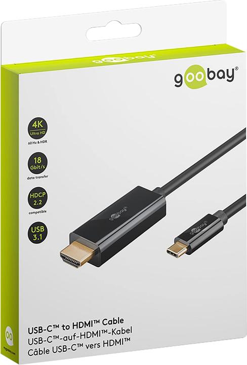 Produktbild Goobay USB C — HDMI (3 m)