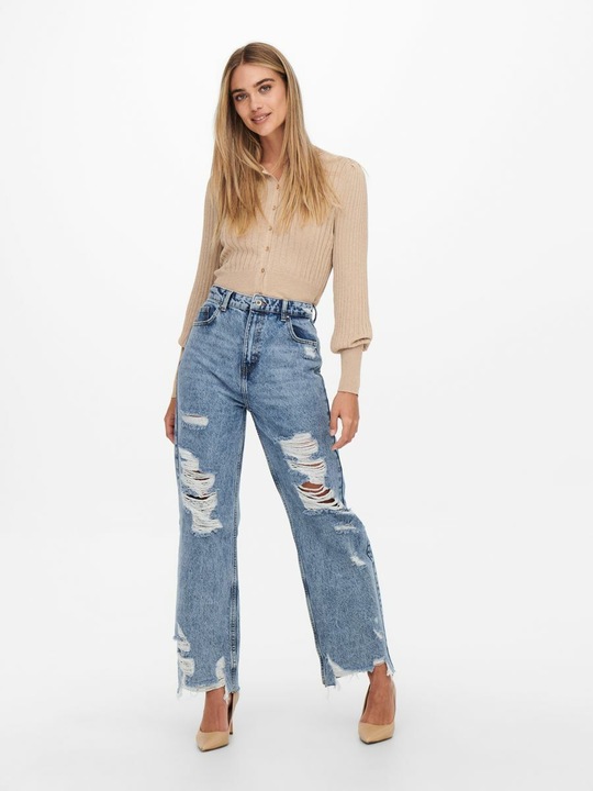 Produktbild Only ONLDad High Waist Destroyed Flared Jeans (W27/L34)