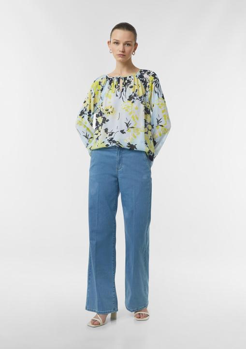 Produktbild Comma Bluse Semi-transparente Chiffon-Bluse mit Schleifen-Detail (46)