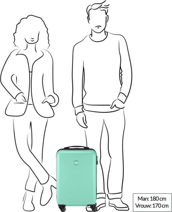 Actual product image Princess Traveller PT01 - Handbagage koffer - Pitch Black - S - 55cm (35 l)