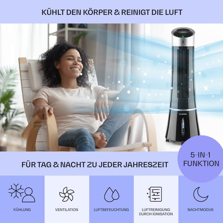 Actual product image Klarstein 5-in-1 air conditioner (50 m², 11500 BTU/h)