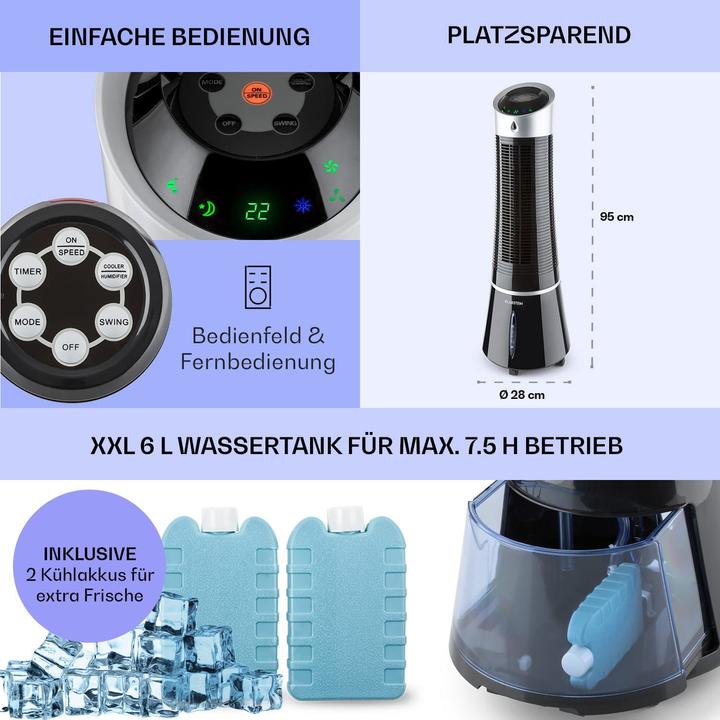 Actual product image Klarstein 5-in-1 air conditioner (50 m², 11500 BTU/h)