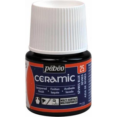 Pebeo, Künstlerfarbe + Bastelfarbe, Keramikfaben (Violett, 45 ml)