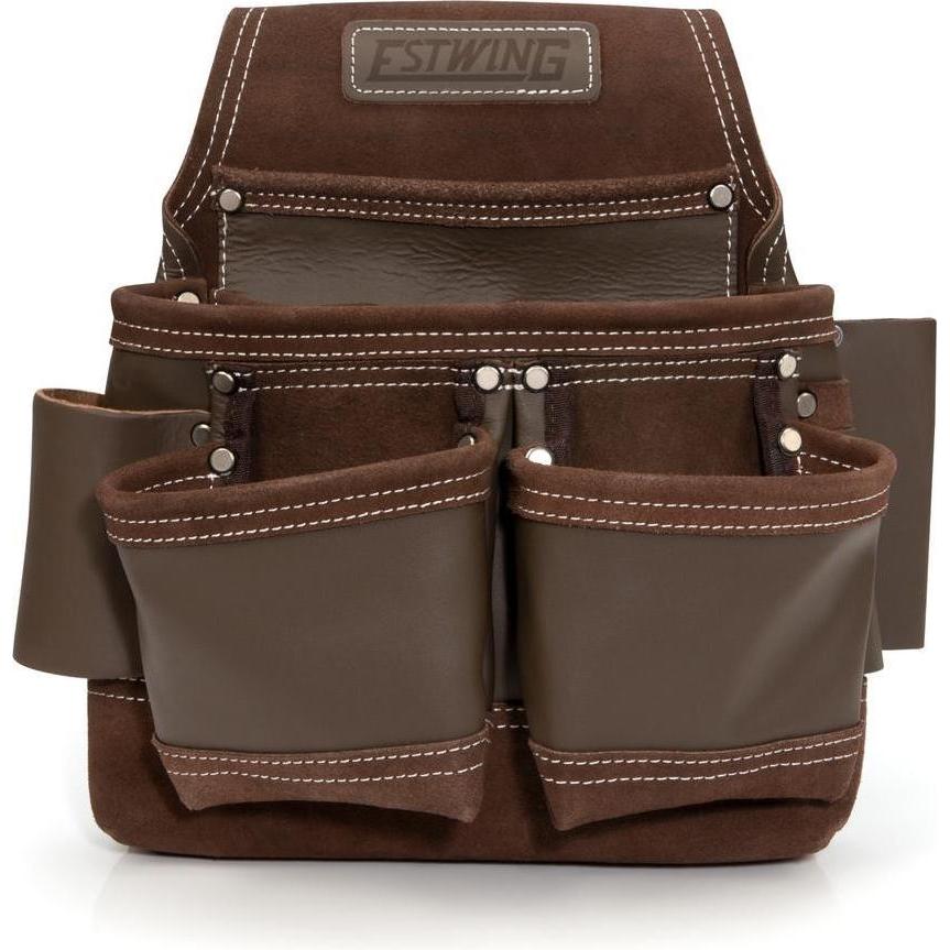 Estwing, Cassetta degli attrezzi, 9-delige leren gereedschapstas t.b.v. riem