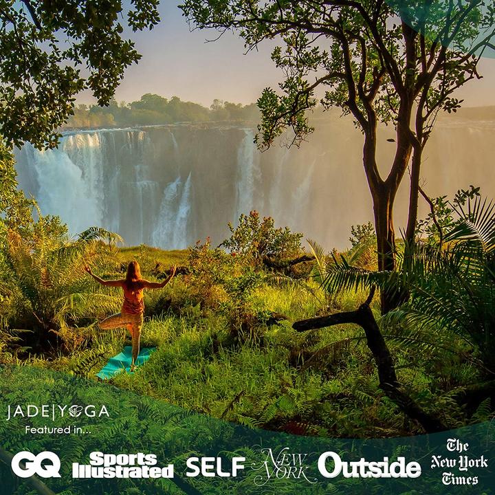 Produktbild JadeYoga Harmonie Matte Himbeer (5 mm)