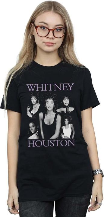 Actual product image Whitney Houston Womens/Ladies Multiple Pose Cotton Boyfriend T-Shirt (XXL)