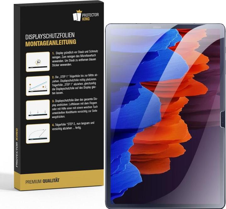 Produktbild Protectorking 2x 9H Panzerglas flexibel HD Klar (2 Stück, Galaxy Tab S8 Plus)
