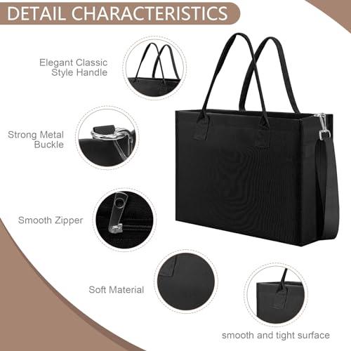 Immagine prodotto Only-Bags.Store Borsa tote in tela, borsa shopper grande da viaggio, borsa da lavoro con tracolla e