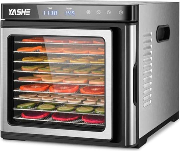 Immagine prodotto Yashe Essiccatore per alimenti con display LED, controllo temperatura e 9 vassoi