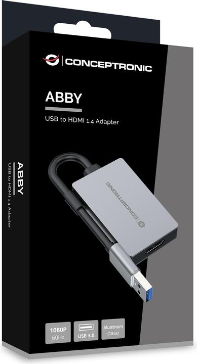 Produktbild Conceptronic Adapter USB-C -> 1.4 HDMI Adapter 1080P 60Hz gr (3.50 cm)