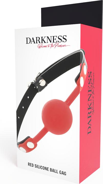 Actual product image Darkness Ball Silicone Gag Red