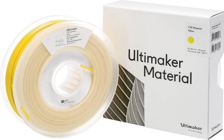 Produktbild Ultimaker Cpe (CPE, 2.85 mm, 750 g, Gelb)