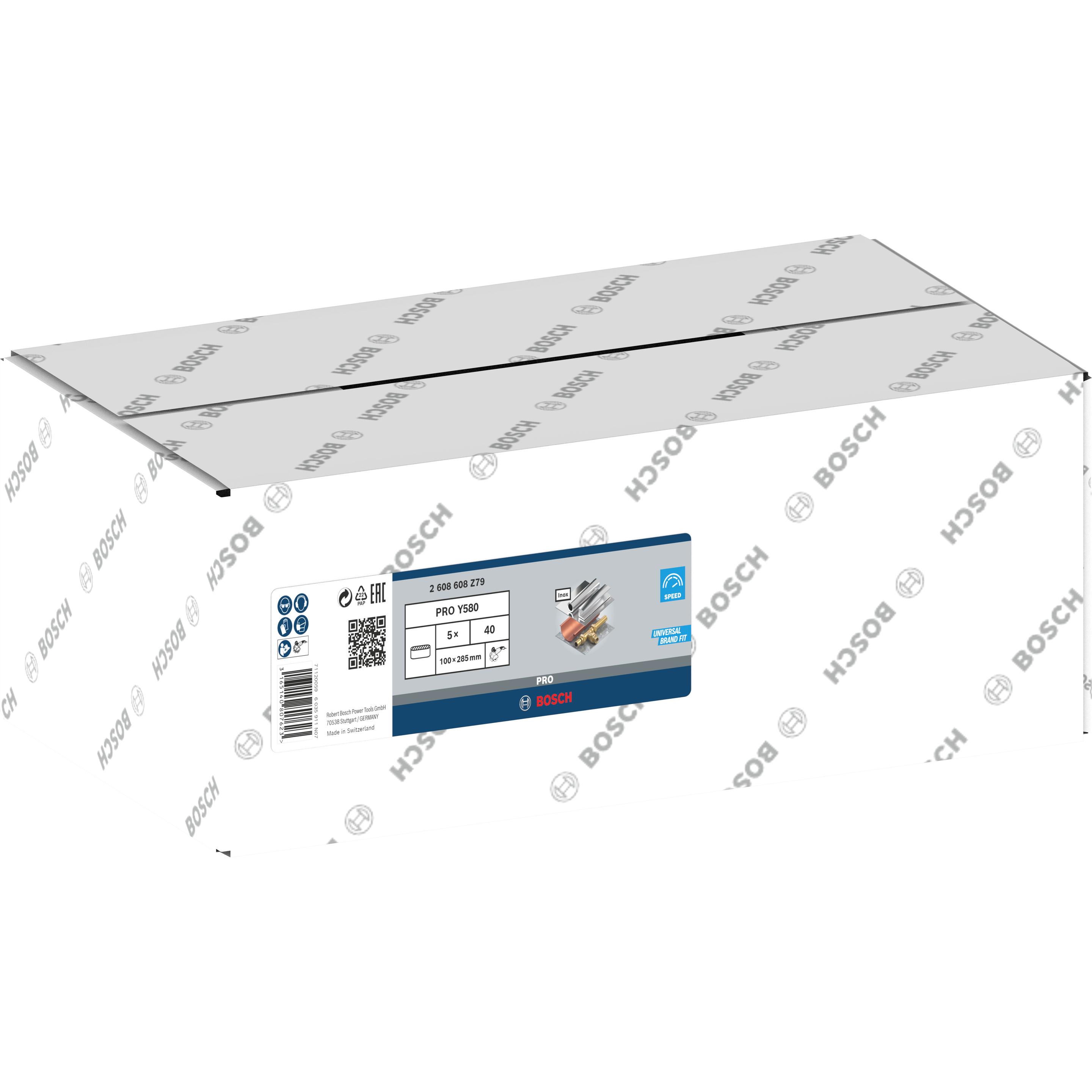 Thumbnail - Bosch Professional Zubehör, Schleifmittel, PRO Y580 Schleifband, 90 x 100 x 285 mm, G40 (40)