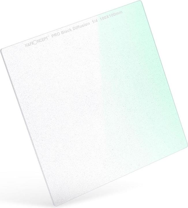 Image du produit K&F Concept Filtre de diffusion Concept 100x100 1/4 noir (100 mm, Filtre Black Mist, 100 mm)