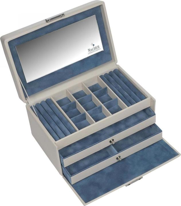 Produktbild Sacher 25.518.565608 - Schmuckkasten Elly elegance ivory Vollrindleder