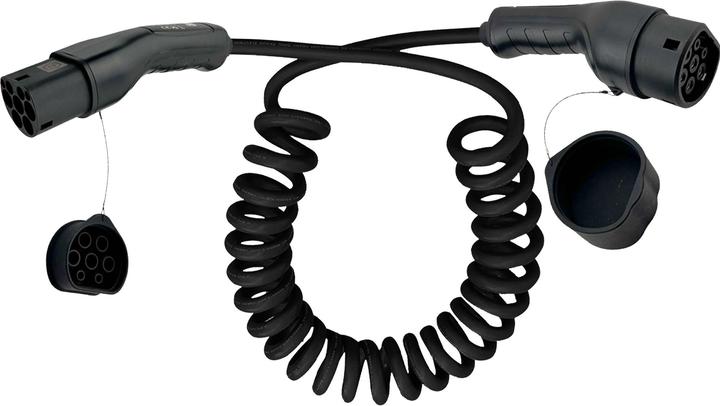 InLine EV Spiral-Autoladekabel (Typ 2, 11 kW, 16 A, 5 m)