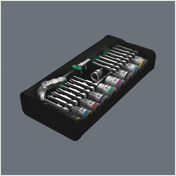 Actual product image Wera 8100 SB 9 Zyklop Speed Ratchet Set (9/16", 5.5 mm, 5/8", 7/32", 3/8", 5/16", 3/4", 1/4", 1/2", 11/16", 7/16", 3/16")
