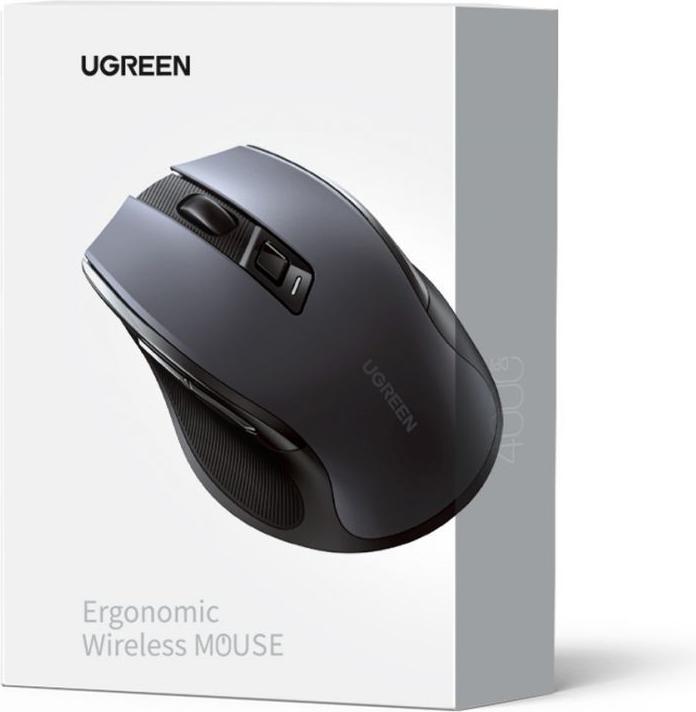 Actual product image Ugreen USB Optical Wireless Mouse 2.4GHz 4000 DPI black (MU006) (Wireless)