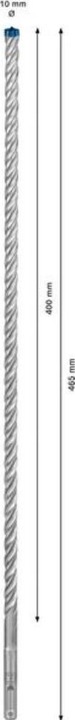 Actual product image Bosch Professional Zubehör EXPERT SDS plus-7X hammer drill bit, 10 x 400 x 465 mm (10 millimetres)