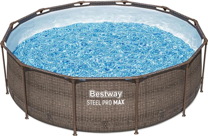 Image du produit Bestway Baseinas support pompe rotin + filtre + échelle 366x100 cm (56709) (366 x 100 cm)