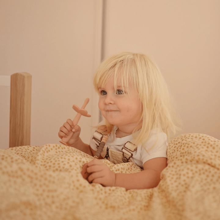 Image du produit Mushie Training Brosse à dents enfants Flower Lilac