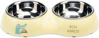 Actual product image Beeztees Puppies Double Feeding Bowl (16 cl)