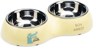 Actual product image Beeztees Puppies Double Feeding Bowl (16 cl)
