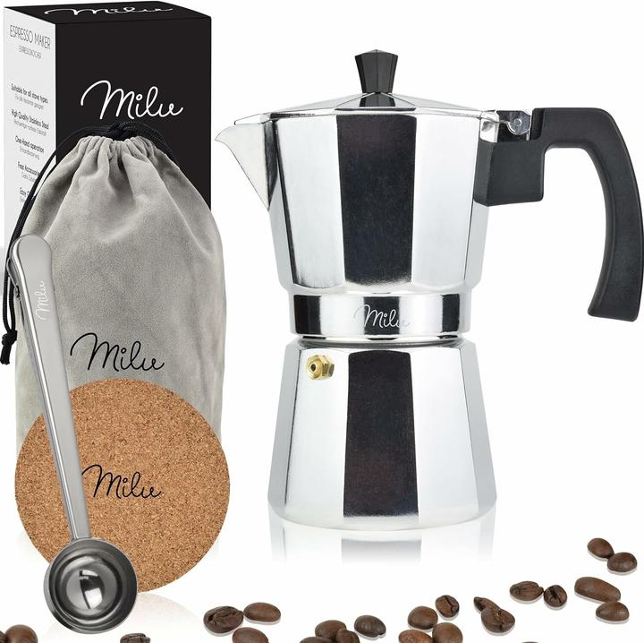 Produktbild Milu Espressokocher silber, 6 Tassen (6 T.)