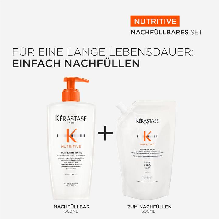 Produktbild Kérastase Nutritive Nachfüllset (1000 ml, Flüssiges Shampoo)