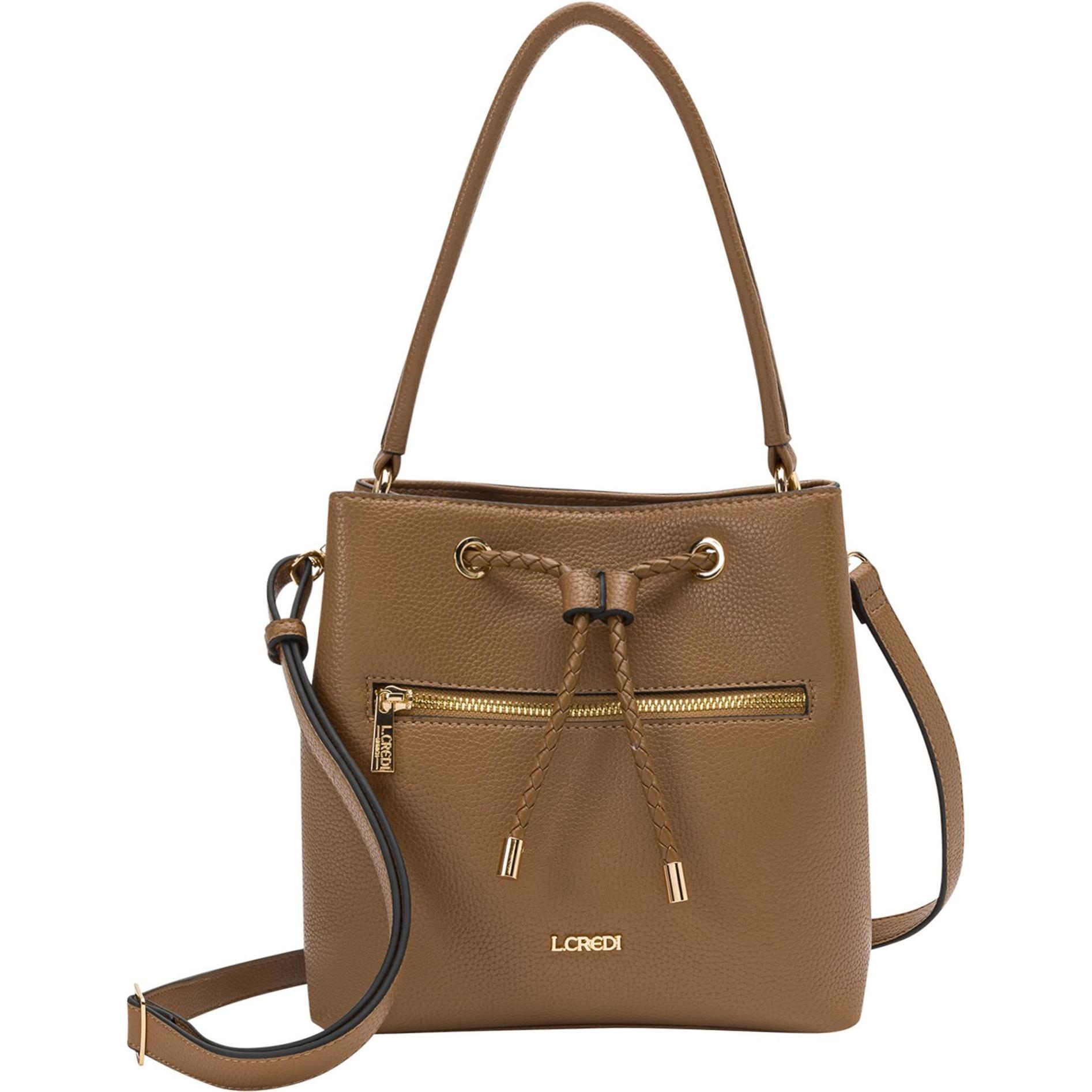 L.Credi, Handtasche, Nova Schultertasche 22 cm, Beige