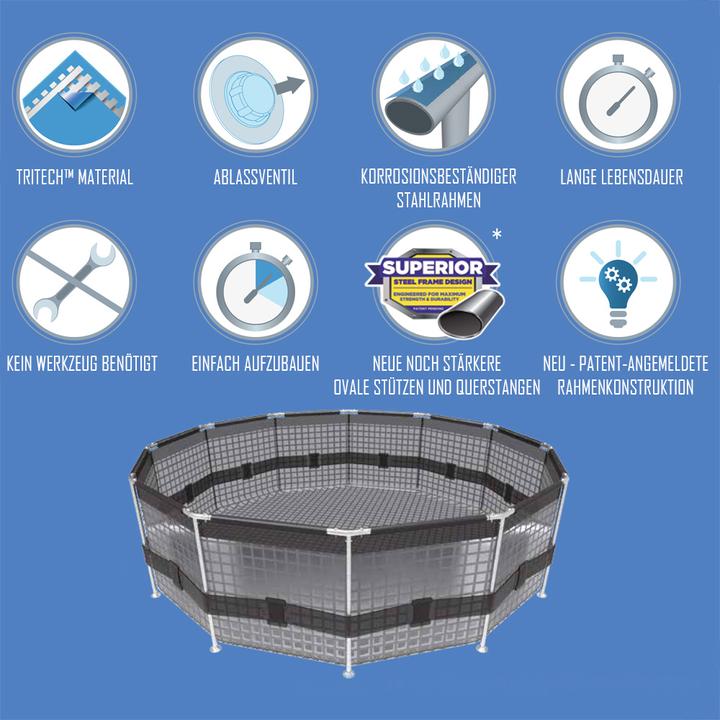 Actual product image Bestway Steel Pro Max Frame (366 x 100 cm)