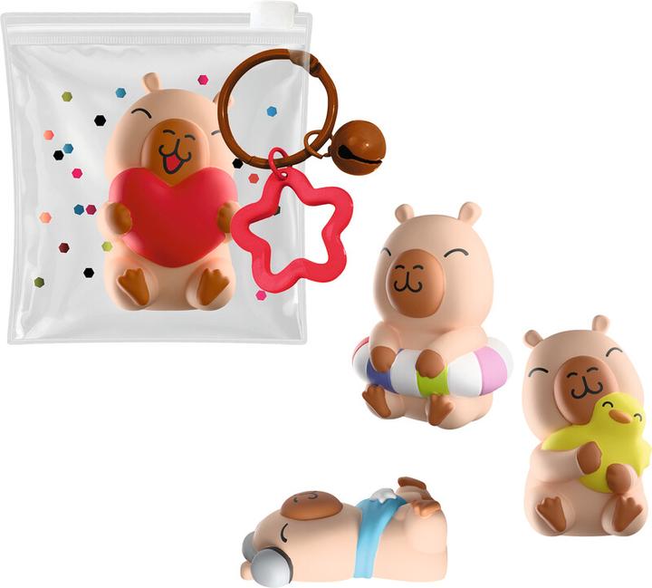 Image du produit Trendhaus Porte-clés squeezy capybara Happy Life