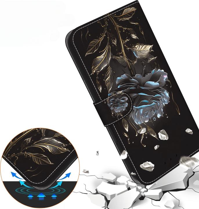 Actual product image Cover-Discount Galaxy S25 - Tasche Hülle mit Blüten Motiv (Samsung Galaxy S25)