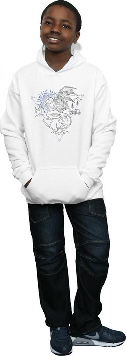 Immagine prodotto Thestral Line Art Felpa con Cappuccio Ragazzi (116)